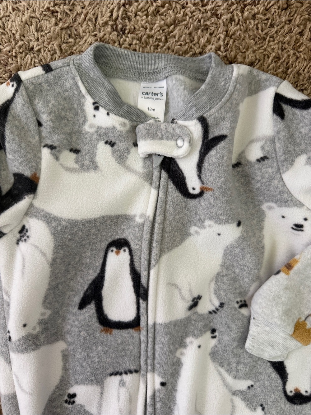 Carters Fleece Pjs - Picture 2 of 3